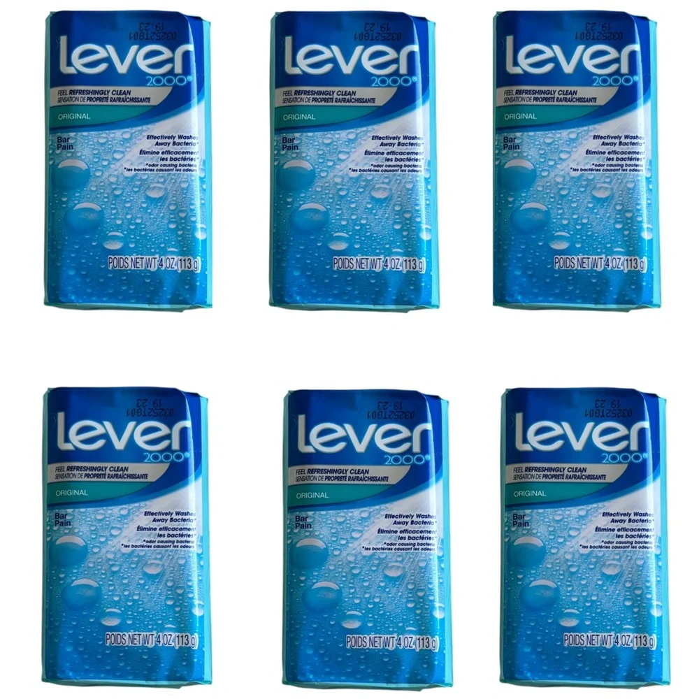 Lever 2000 Original Bar Soap Bundle Lot 6 Pack 4 oz each NEW Blue White Package